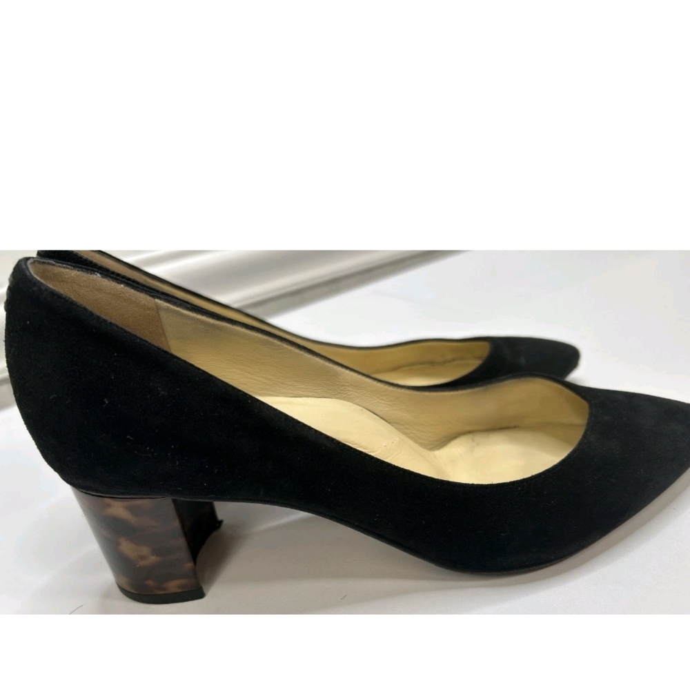 Elegant Black Suede Women's Pumps
